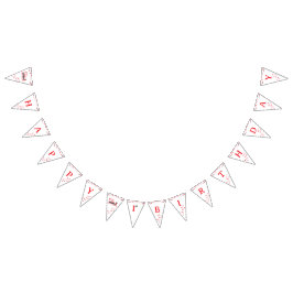 First Birthday Valentine’s Day Banner バンティングフラッグ