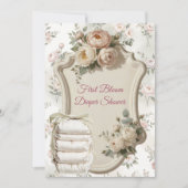 First Bloom Diaper Shower Invitation 招待状 (正面)