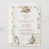 First Bloom Diaper Shower Invitation 招待状 (裏面)