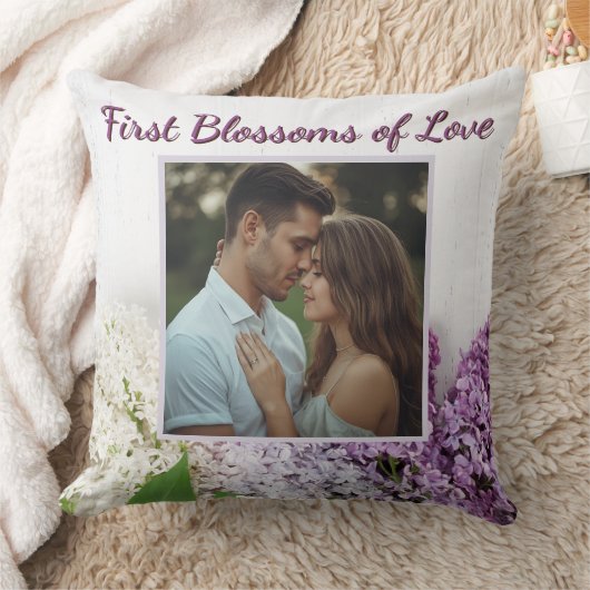 First Blossoms of Love Pillow | Personalized  クッション (ブランケット)