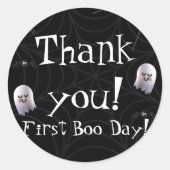 First Boo Day 「Thank You」ステッカー ラウンドシール (正面)