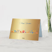 First Candle of Hanukkahフェスティバルof Lightsパーティー サンキューカード (裏面)