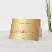 First Candle of Hanukkahフェスティバルof Lightsパーティー サンキューカード (裏面)