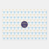 First Candle of Hanukkahフェスティバルof Lightsパーティー ラッピングペーパーシート (正面2)