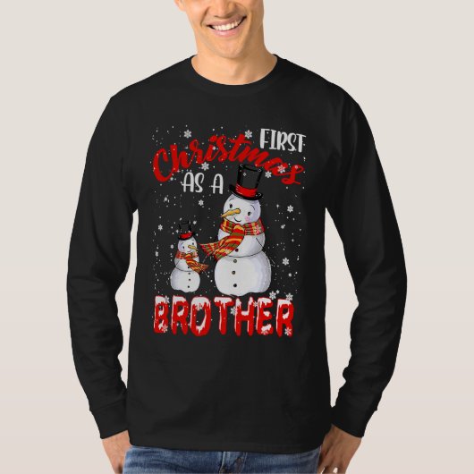 First Christmas As A Brother 2021 Pregnancy Announ Tシャツ (正面)
