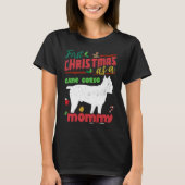 First Christmas as a Cane Corso dog mommy Tシャツ (正面)