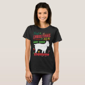 First Christmas as a Cane Corso dog mommy Tシャツ (正面フル)