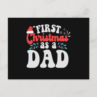 First Christmas as a Dad Fathers to be New Baby ポストカード