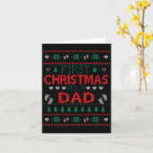 First Christmas As A Dad Funny Matching Xmas New D カード (黄色い花)
