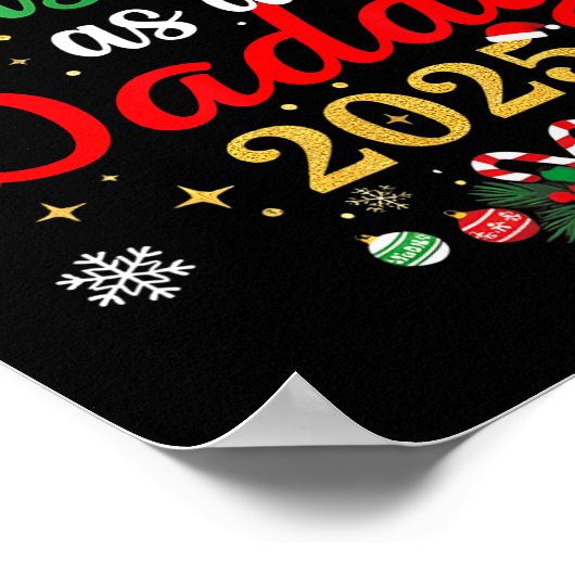 First Christmas As A Daddy 2025 New Dad Xmas  ポスター (角)