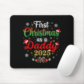 First Christmas As A Daddy 2025 New Dad Xmas  マウスパッド (マウス)