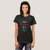 First Christmas As A Gigi   Xmas First Time Grandm Tシャツ (正面フル)