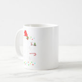 First Christmas As A Grandma Matching Christmas Ne コーヒーマグカップ (正面左)