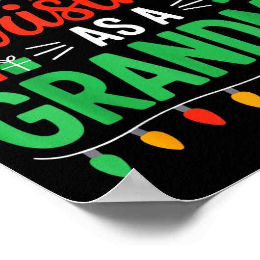 First Christmas As A Grandma Matching New Nana Gra ポスター (角)