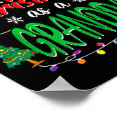 First Christmas As A Grandpa New Grandfather 1st C ポスター (角)