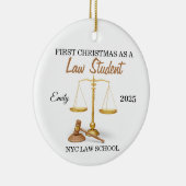 First Christmas as a Law Student Ornament, Law  セラミックオーナメント (右)