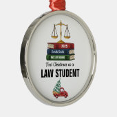 First Christmas as a Law Student Ornament, Law  メタルオーナメント (右)