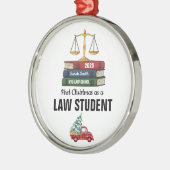 First Christmas as a Law Student Ornament, Law  メタルオーナメント (左)