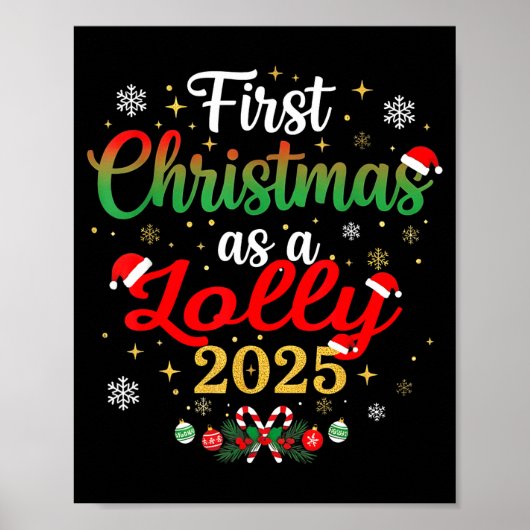 First Christmas As A Lolly 2025 New Mommy Xmas  ポスター (正面)