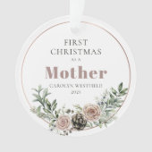 First Christmas as a Mother Name Year オーナメント (正面)