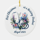 First Christmas as a Nursing Student セラミックオーナメント (裏面)