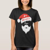 First Christmas As A Papa  Santa Face Tシャツ (正面)