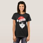 First Christmas As A Papa  Santa Face Tシャツ (正面フル)