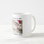 First Christmas As Dad Mug コーヒーマグカップ (正面右)