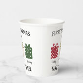 First Christmas as Family of 3 Keepsake 紙コップ (右)