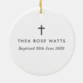 First Christmas as Godparents Photo セラミックオーナメント (裏面)