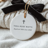 First Christmas as Godparents Photo セラミックオーナメント