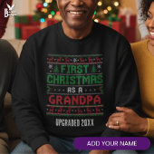 FIRST CHRISTMAS AS GRANDMA Ugly Christmas スウェットシャツ