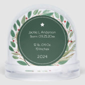 First Christmas as Grandparents Gift Snow Globes (裏面)