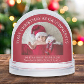 First Christmas As Grandparents Newborn Baby Photo