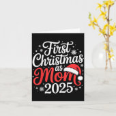 First Christmas As Mom 2025 Family Matching New Mo カード (黄色い花)