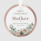 First Christmas as Mother Photo Keepsake オーナメント (正面)