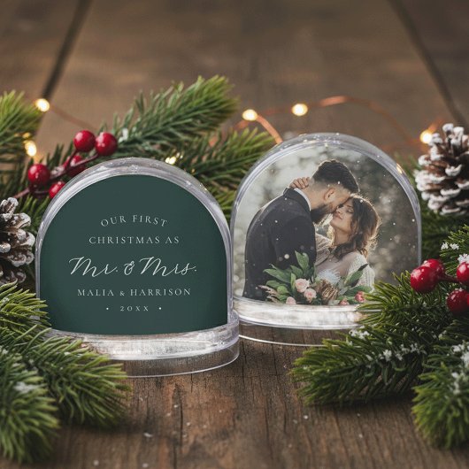 First Christmas as Mr. & Mrs. Wedding Photo