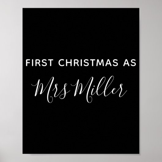 First Christmas As Mrs D Name  ポスター (正面)