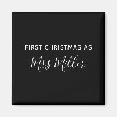 First Christmas As Mrs D Name  マグネット (正面)