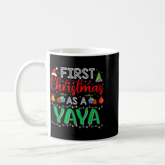 First Christmas As Yaya Family Matching New Yaya コーヒーマグカップ (左)