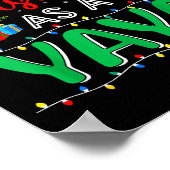 First Christmas As Yaya Family Matching New Yaya  ポスター (角)