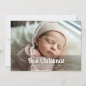 First Christmas Bright Family Christmas Card シーズンカード (正面)