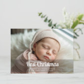 First Christmas Bright Family Christmas Card シーズンカード (スタンド正面)