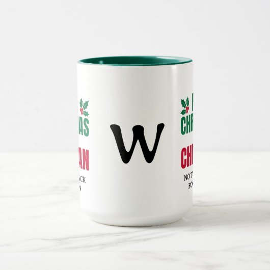 FIRST CHRISTMAS CHRISTIAN Custom Monogram マグカップ (中央)