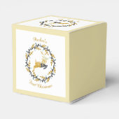 First Christmas Deer with Wreath Yellow Customize フェイバーボックス (裏面サイド)
