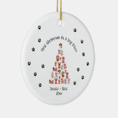 First Christmas Dog Parent Ornament セラミックオーナメント (右)