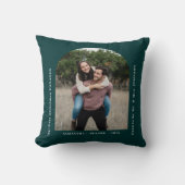 First Christmas Engaged Couples Photo Arch クッション (正面)