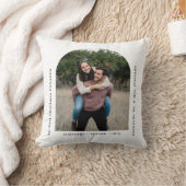 First Christmas Engaged Couples Photo Arch クッション (ブランケット)