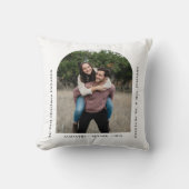 First Christmas Engaged Couples Photo Arch クッション (正面)