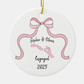 First Christmas Engaged, Engagement Gift セラミックオーナメント (正面)